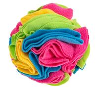 VICASKY Balle Reniflant pour Chien en Polaire Résistante, Éducatif Distributeur de Nourriture Lent, Couleur Candy, Balle D'entraînement Anti-Ennui pour Chiots et Chiens Adultes, Jeu