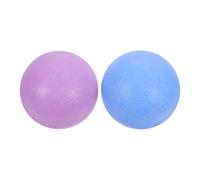 VICASKY Balles de Massage Myofasciales de Cacahuète 2 Pcs Bleu et Violet, Balle de Massage Pieds et Dos Haute Densité, Rouleau Fitness Yoga Portable pour Réflexologie et Relaxation