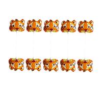 VICASKY Ballons en Aluminium Tigre Mini 10 Pcs, Ballons Gonflables Animaux, Décoration Fête Nouvel An Année du Tigre, Fournitures Anniversaire Intérieur Extérieur