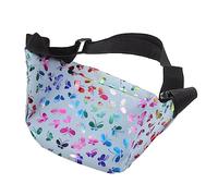VICASKY Banane Femme Colorée Étanche avec Double Fermeture Éclair Pochette Ceinture Téléphone Portable Pratique pour Sport et Quotidien Ajustée pour Petits Objets Style Mode Bleu