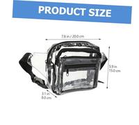 VICASKY Banane Transparent Étanche PVC Multifonction pour Homme et Femme Pochette de Réglable pour Sport Randonnée et Voyage Pochette Téléphone Portable et Rangement Quotidien
