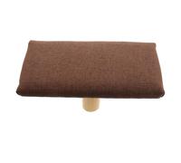 VICASKY Banc de Prière en Bois Massif avec Coussin Marron Tabouret de Yoga à Genoux Petit Format pour Moins de 150 CM Siège D’Équilibre Portable pour Contemplation Posture et Voyage