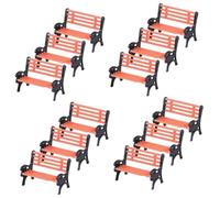 VICASKY Bancs Modélisme 12 pièces Banc miniature Modèle de scène Mini Banc Chaise Décoration de paysage Miniature Banc de parc Ornement miniature Canapé Banc de jardin Jouet Mini meubles de maison