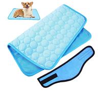 VICASKY Bandana de refroidissement pour chien avec tapis rafraîchissant en couverture rafraîchissante respirante pour petites et moyennes tailles et portable