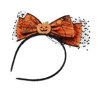 VICASKY Bandeau à Nœud Halloween avec Motifs de Citrouille Squelette et Chauve Souris Accessoire de Fête pour Célébrations Halloween Déguisements Design et Original pour Démarquer Parfait