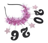 VICASKY Bandeau Année Léger pour Cheveux Étoiles 2026, Accessoire Confortable pour Fête du Nouvel An pour Femmes et Filles