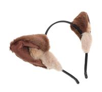 VICASKY Bandeau Oreilles De Loup En Peluche Taille Unique Pour Femme Ado Cosplay Halloween Déguisement Douceur Et Confort Pour Soin Du Visage Et Photo