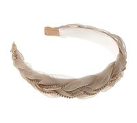 VICASKY Bandeau rembourré en organza avec chaîne en strass - Accessoire de cheveux pour femme - Pour les mariages, les fêtes, la danse et les occasions spéciales - Léger et portable - Design tendance