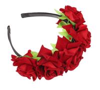 VICASKY bandeau rose Accessoires de cheveux pour les femmes des roses de mariée floral bandeau de fleur épingles à cheveux pour femmes mariage Hairband for Women Decoration casque