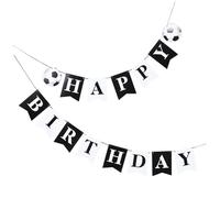 VICASKY Banderole Anniversaire Football et Décorations pour Fête sur Thème Sport Banderole Joyeux Anniversaire pour Garçon Fête Sportive