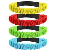 VICASKY Bandes de course à trois pieds : ensemble de jour de sport pour adultes - course à trois pieds - 12 pièces bandes élastiques pour course avec jambes pour familles enfants amis fêtes jeux de