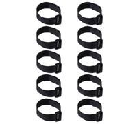 VICASKY Bandes Élastiques pour Course à Jambes 10 Pièces Noir Nylon 20x300 Mm Boucle Réglable, Sangles de Jeu de Coopération Sportives Réutilisables pour Activités Extérieures