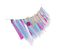 VICASKY Bannière d'anniversaire pour chaises hautes Décoration colorée pour fête d'anniversaire Accessoires photo Facile à accrocher pour une atmosphère de fête et des photos souvenirs