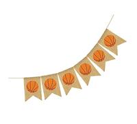 VICASKY Bannière Lin Style Fanion pour Décoration Murale de Fête Sportive Guirlande Réutilisable pour Anniversaire et Événement à
