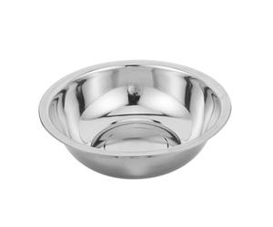 VICASKY Bassin de Bain de Pieds en Acier Inoxydable 36 CM Bac Rond Solide et Profond pour Pédicure Spa à Domicile Bassine de Trempage Multifonctionnelle pour Soins des Pieds et