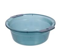 VICASKY Bassine de Lavage Multifonctionnelle en Plastique Solide Bac Shampoing Portable de Taille Moyenne Bleu Translucide Lavabo à Vaisselle et Lessive pour Salle de Bain Cuisine