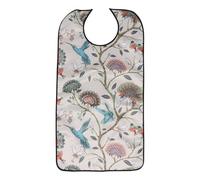 VICASKY Bavoir Imperméable pour Adultes Seniors Grosse Taille Motif Romantique Tablier de Repas Réutilisable Protection les Taches pour Personnes Âgées Repas à Domicile