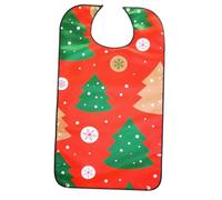 VICASKY Bavoir pour Adultes Thème Noël Imperméable et Respirant Taille Unique Boucle Sombre Protection Vêtements pour Personnes Âgées Bavoir Anti-Bave Lavable et Confortable Salle à