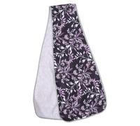 VICASKY Bavoirs Dignité pour Personnes Âgées Lavables et Réutilisables, Protection Imperméable Anti-déversement, Bavoir-écharpe en Tissu Doux Violet pour Adultes Lors des Repas