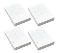 VICASKY Bloc-notes de Mathématiques Papier Quadrillé Blanc, Double Usage Axes Xy et Pages Vierges, pour Exercices Mathématiques et Tracé Précis de Coordonnées