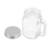 VICASKY Bocal Verre pour Outils de Manucure avec Couvercle Rangement Organisé pour Pinceaux Ciseaux à Cuticules et Embouts de Ponçage Salon et Maison
