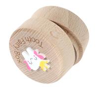 VICASKY Boîte à Dents De Lait En Bois Sculptée 3d Pour Bébé Fille Garçon, Conservation Des Dents De Lait, Boîte à Souvenirs Fée, Présent Naissance, Trousse Souvenir Enfance