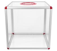 VICASKY Boîte à Dons Transparente en Acrylique, Taille Moyenne, Urne pour Tirage Sort et Collecte de Fonds, Boîte à Boules de Tombola pour Événements, Fêtes et Jeux de Tombola