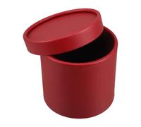 VICASKY Boîte à Fleurs Ronde Rouge Petite Taille, Seau à Bouquet Vide pour Emballage Présent, Jardinière Pratique et Portable pour Compositions de Fleurs et Événements Festifs, Coffret