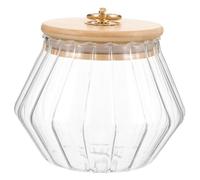 VICASKY Boîte à Poudre à Lessive Verre Avec Couvercle Hermétique Boîte De Rangement Étanche Polyvalente Pour Cuisine Et Buanderie Accessoires De Ferme Rustique Petit Modèle Pratique