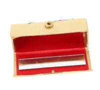 VICASKY Boîte à Rouge à Lèvres avec Motif Rétro Mallette de Maquillage de Voyage Porte-Rouge à Lèvres et Organisateurs Porte-Rouge à Lèvres pour Sac à Main Petit Organisateur de Maquillage Étui à