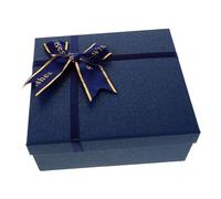 VICASKY Boîte à Souvenirs Rectangulaire avec Nœud Décoratif Coffret de Élégant pour Cosmétiques Mariages Fêtes et Anniversaire Dimensions