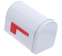 VICASKY Boîte aux Lettres en Métal Petite avec Design Polyvalent et Usage Pratique pour Activités Extérieures ou Chambre, Boîte en Tôle Blanche