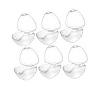 VICASKY Boîte De 6 Pièces boîte à tétine boite rangement boite de rangement jouets de voyage porte-tétine pour tout-petit conteneur de jouet molaire étui à tétine pour tout-petit pp mordre