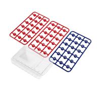 VICASKY Boîte de Boules de Tombola Numérotées avec Manivelle 54 Mini Boules en Plastique Colorées pour Jeu Loto Portable, Simulation Tirage Loto, Accessoire Bingo et Loterie Amusant