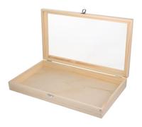 VICASKY Boîte De Présentation D'échantillons En Bois Moyen Transparent, Boîte De Spécimens Verrouillable Résistante à L'humidité, Vitrine D'exposition Pour Collectionneurs Et Stockage Sûr