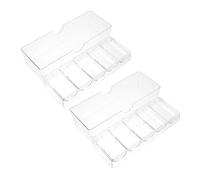 VICASKY Boîte de rangement avec couvercle pour 100 jetons de poker - Boîte de rangement pour jetons de poker