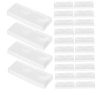 VICASKY Boîte de rangement pour cils - Organisateur et rangement - Livre de fouet - Support de cils - Organisateur de cils - PP transparent, Blanc., 8.50X3.40X1.00CM, Moderne