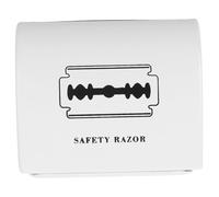 VICASKY Boîte De Rangement pour Lames De Rasoir Moyenne en Fer Blanc Résistant Hermétique Étui à Outils De Rasage Multifonction pour Salle De Bain