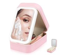 VICASKY Boîte de Trousse de Rangement Compacte et Portable pour Voyage Design Élégant et Compartiments Divisés pour Cosmétiques