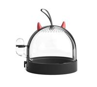 VICASKY Boîte de Voyage pour Hamster Fête Halloween, Cage à Hamster Noire | Ps, Fermeture Push-lock, Portable et Facile à Porter, pour Petits Animaux et Chinchilla