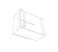 VICASKY Boîte Délevage Reptile Acrylique Transparent avec Couvercle Sécurisé Boîte Reptiles Facile à Nettoyer Terrarium Assemblé pour Tortues Serpents et Crabes Hermites