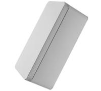 VICASKY Boîte en Métal Rectangulaire avec Couvercle Amovible, Argenté | Fer-blanc, Finition Argentée Classique, Design Lisse et Plat, Présentation Décorative, Nettoyage Facile