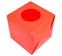 VICASKY Boîte pour tirage Sort en Plastique Rouge, Ouverture Ronde, conçue pour Billets, Votes et Dons Lors de fêtes et événements