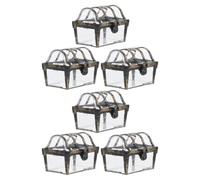 VICASKY Boîtes à Dragées pour Mariage en Plastique, Lot de 6 Pièces, Design Élégant et Coffret Creux, pour Célébrations et Fêtes, Boîte D'emballage Portable