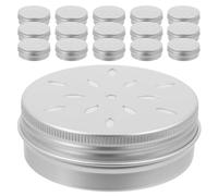 VICASKY Boîtes D'entraînement Olfactif Trous Ventilés pour Chien Lot de 20 en Aluminium Argenté 60ml pour Séances de Nosework et Dressage