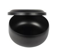 VICASKY Bol à Raser en Acier Inoxydable Couvercle Bol Moussant Compact pour Homme Récipient à Savonnette à Raser Stable et Solide pour Rasage Traditionnel et Usage Domestique