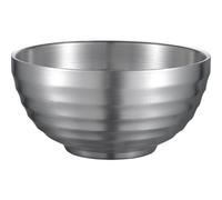 VICASKY Bol à Soupe en Acier Inoxydable 304 à Double Paroi, Empilable et Isolant Thermique, pour Barbecues et Restaurants, Solide et Sain