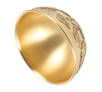 VICASKY Bol Cuivre Chinois Décoratif Bassin de Fortune et Trésor Sculpté à Motifs Dragons Objet de Rangement Léger et Résistant pour Bureau et Maison Symbole de Richesse et Feng Shui