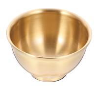VICASKY Bol D’autel Rituel en Cuivre et Laiton, Rond, Doré, Poli | Finition Lisse et Bords Polis, pour Espace Spirituel, Maison, Parfum, Petits Objets