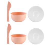 VICASKY Bol en Silicone Tige Mélangeuse et Couvercle pour Masque Visage 2 Ensembles Facile à Nettoyer et Antichute, pour Salon de Beauté Professionnel